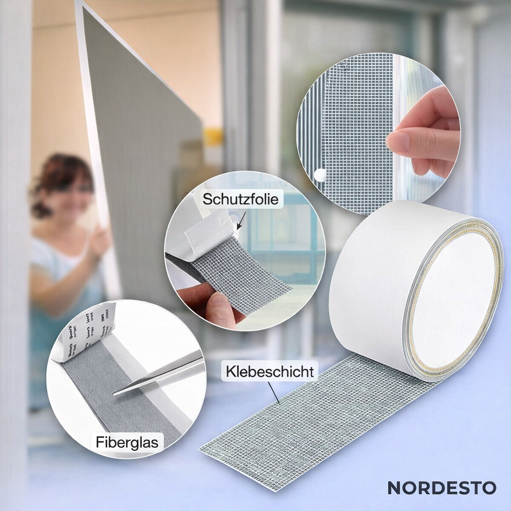 NORDESTO Reparaturband für Moskitonetze